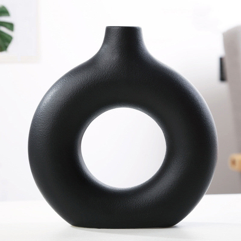 Chinese porcelain vase black large