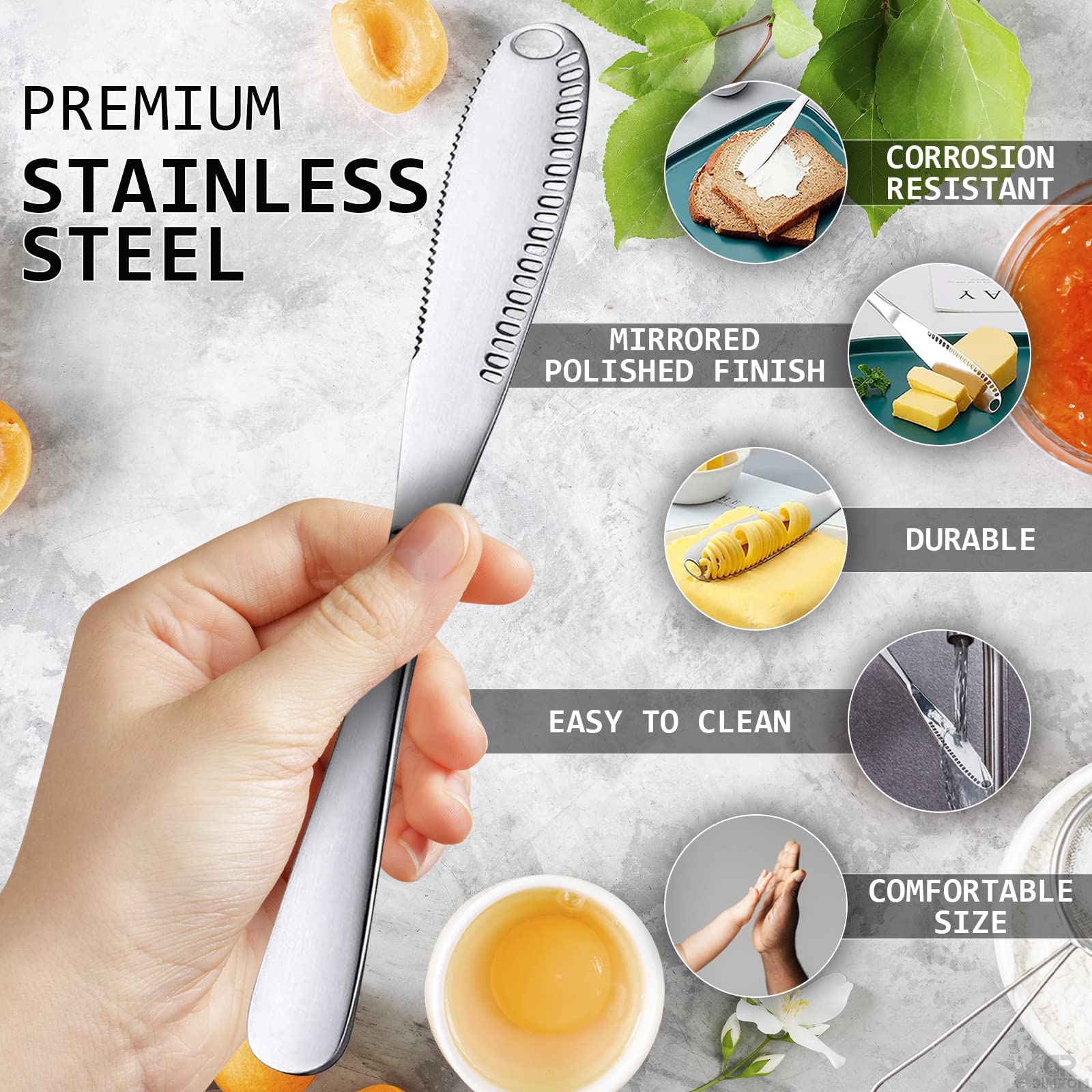 Stainless steel butter knife