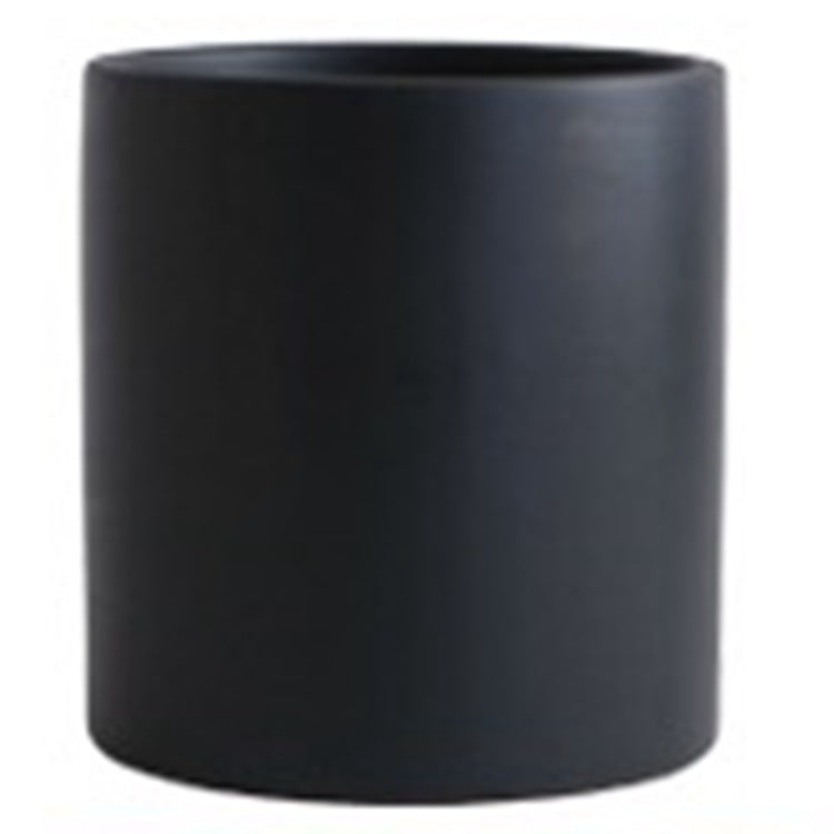 indoor ceramic flower pots black