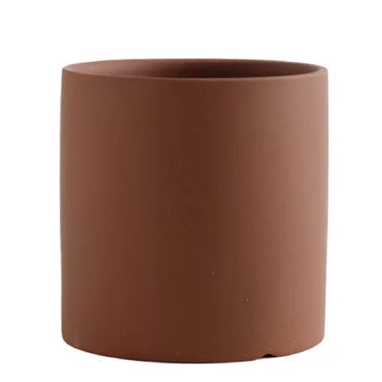 indoor ceramic flower pots Brown