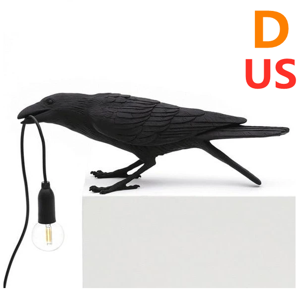 Crow table lamp