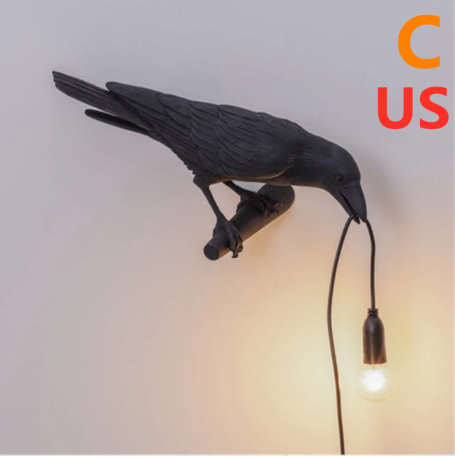 Crow table lamp
