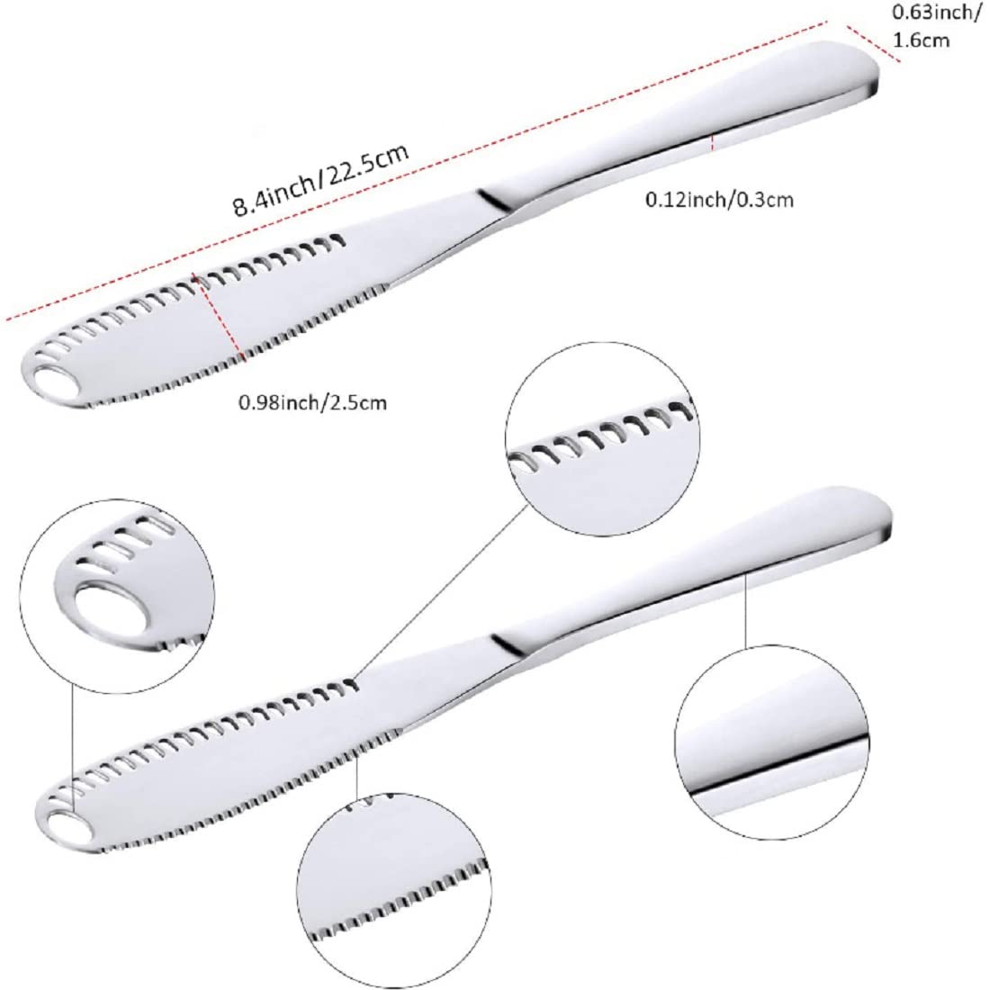 Stainless steel butter knife details