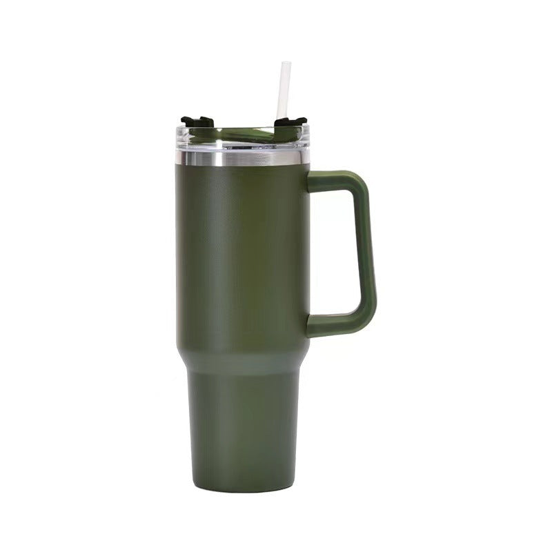 Insulated vacuum tumbler Forest green color