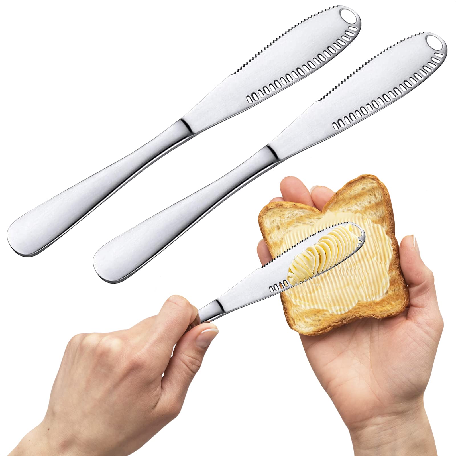 Stainless steel butter knife spreader