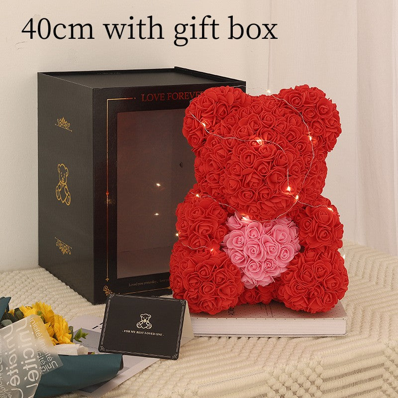 Rose bear gift box